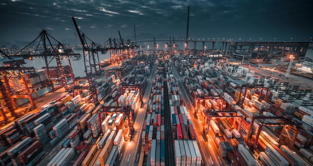 APEX National Logistics Hub at Night